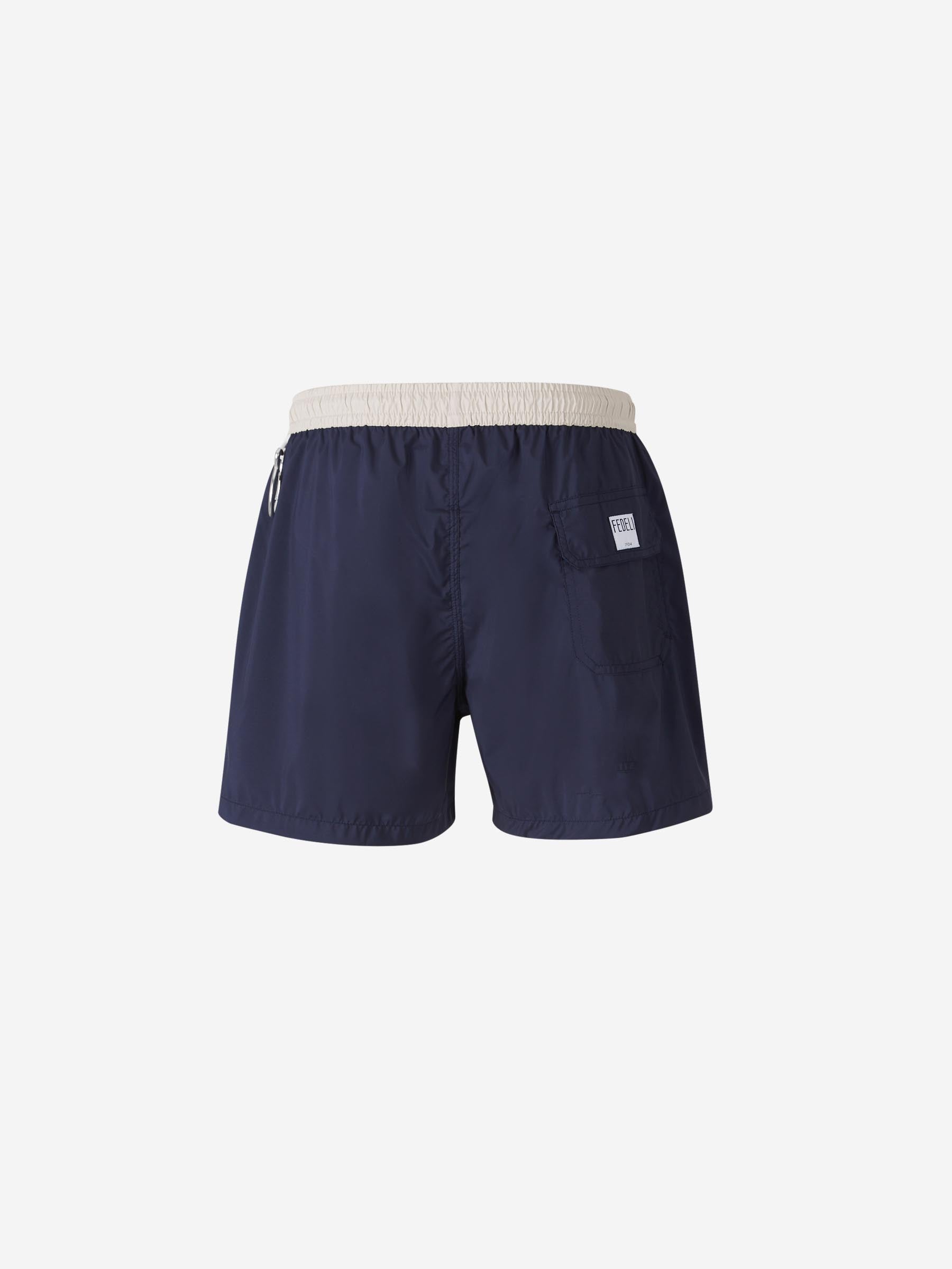 Fedeli Hombre Barcelona Bañador Liso Contraste color Azul Marino sku 561-001353 01 - Foto 2