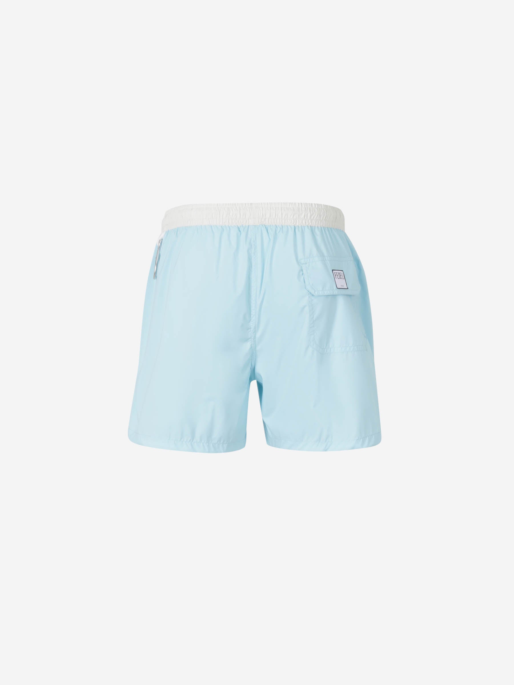 Fedeli Hombre Barcelona Bañador Liso Contraste color Azul Celeste sku 561-001353 03 - Foto 2