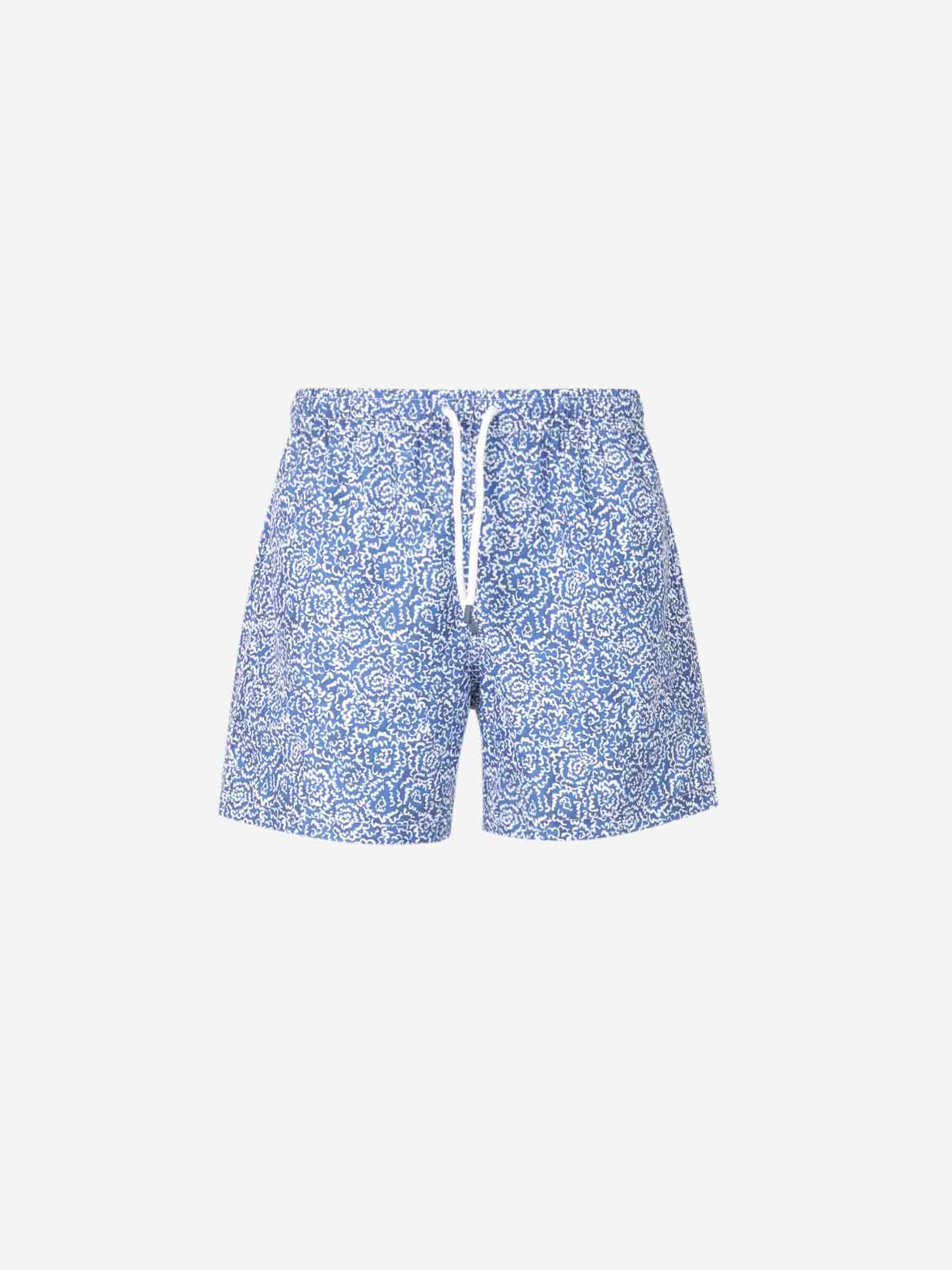 Fedeli Hombre Barcelona Bañador Estampado Floral color Azul sku 561-001355 02 - Foto 1