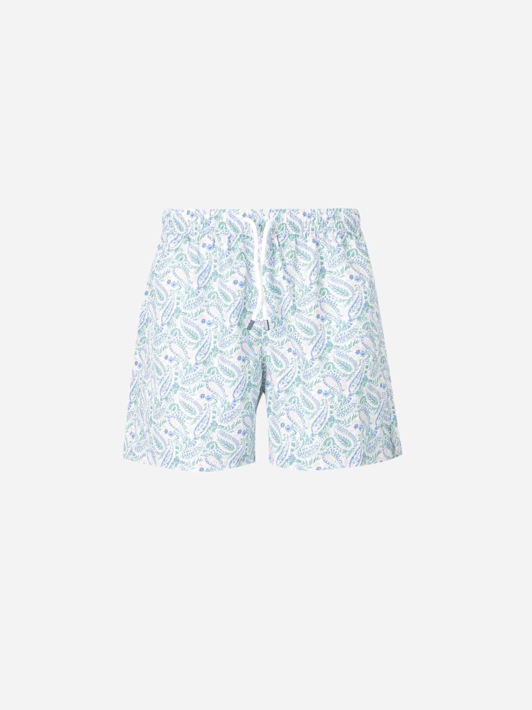 Fedeli Hombre Barcelona Bañador Estampado Floral color Verde sku 561-001357 01 - Foto 1