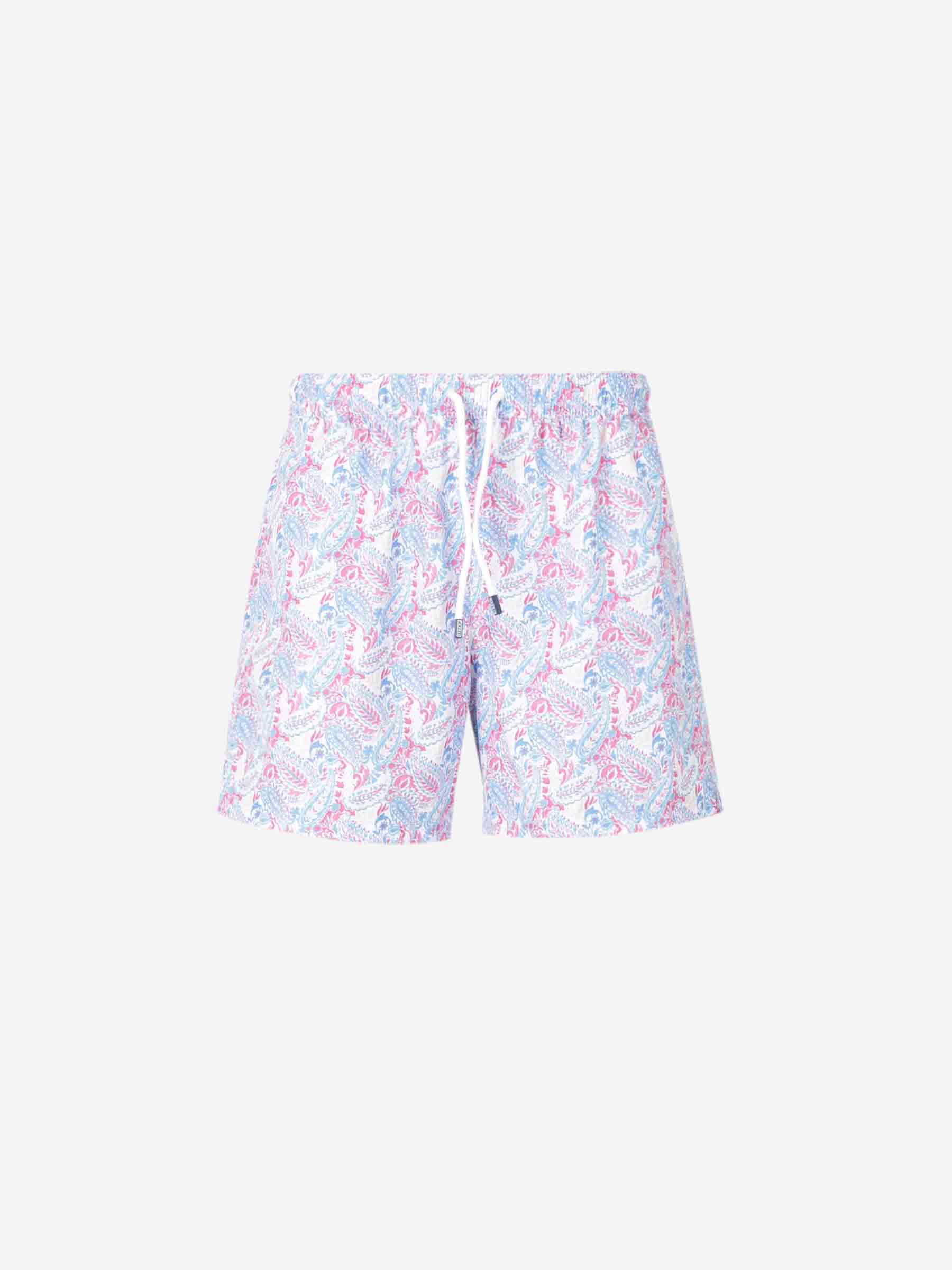 Fedeli Hombre Barcelona Bañador Estampado Floral color Rosa Envejecido sku 561-001357 02 - Foto 1