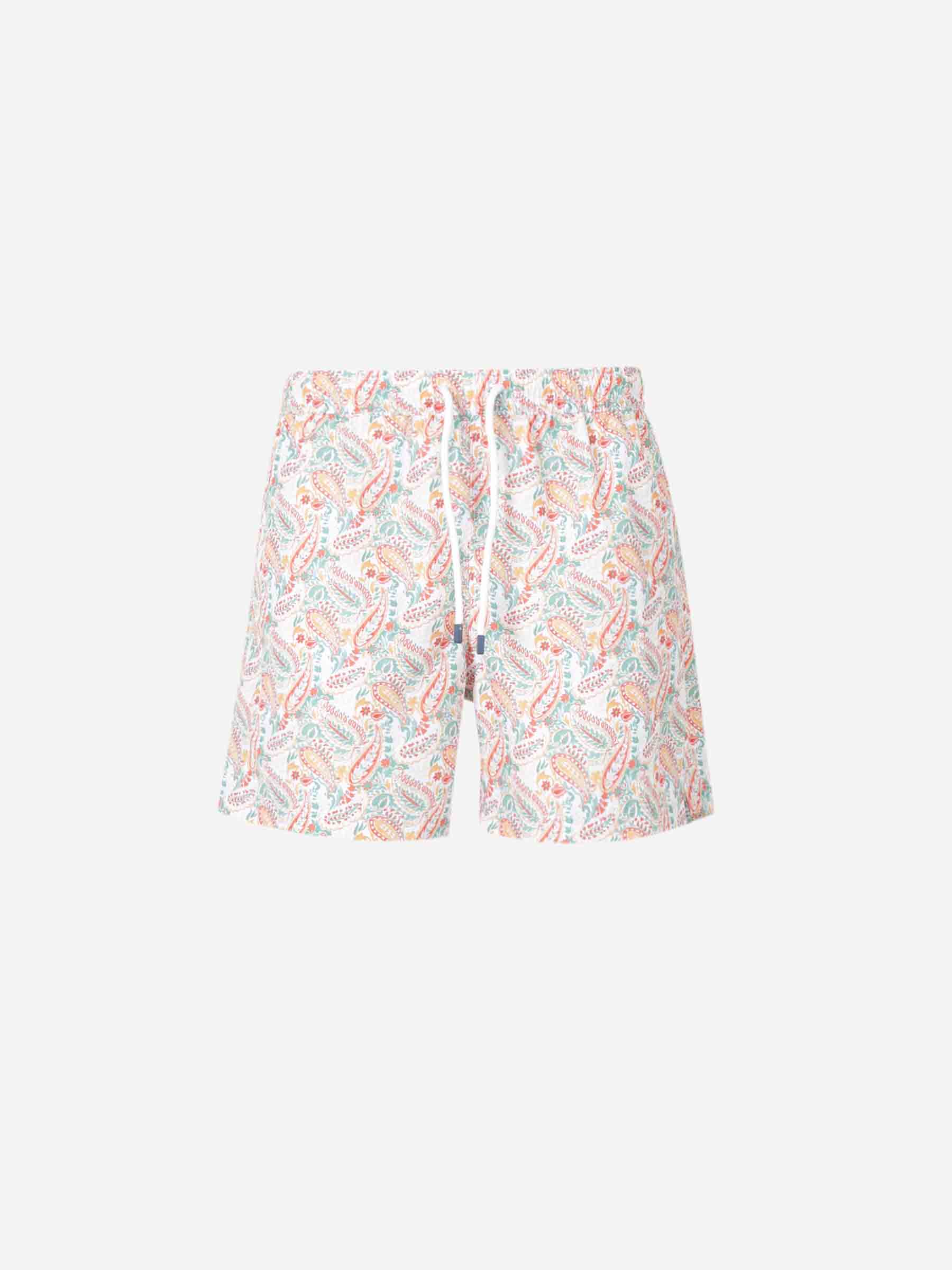 Fedeli Hombre Barcelona Bañador Estampado Floral color Naranja Claro sku 561-001357 03 - Foto 1