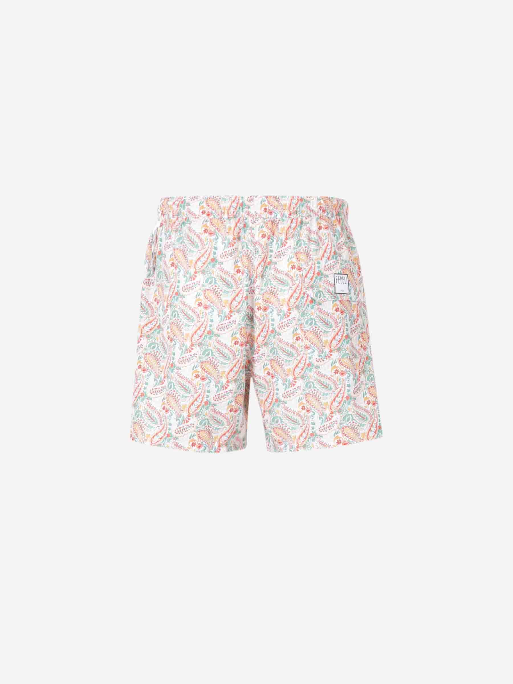 Fedeli Hombre Barcelona Bañador Estampado Floral color Naranja Claro sku 561-001357 03 - Foto 2