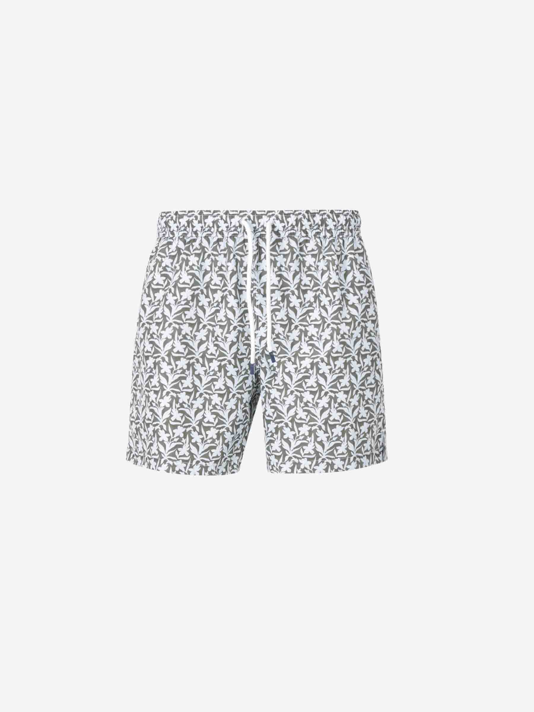 Fedeli Hombre Barcelona Bañador Estampado Floral color Verde Oscuro sku 561-001358 02 - Foto 1
