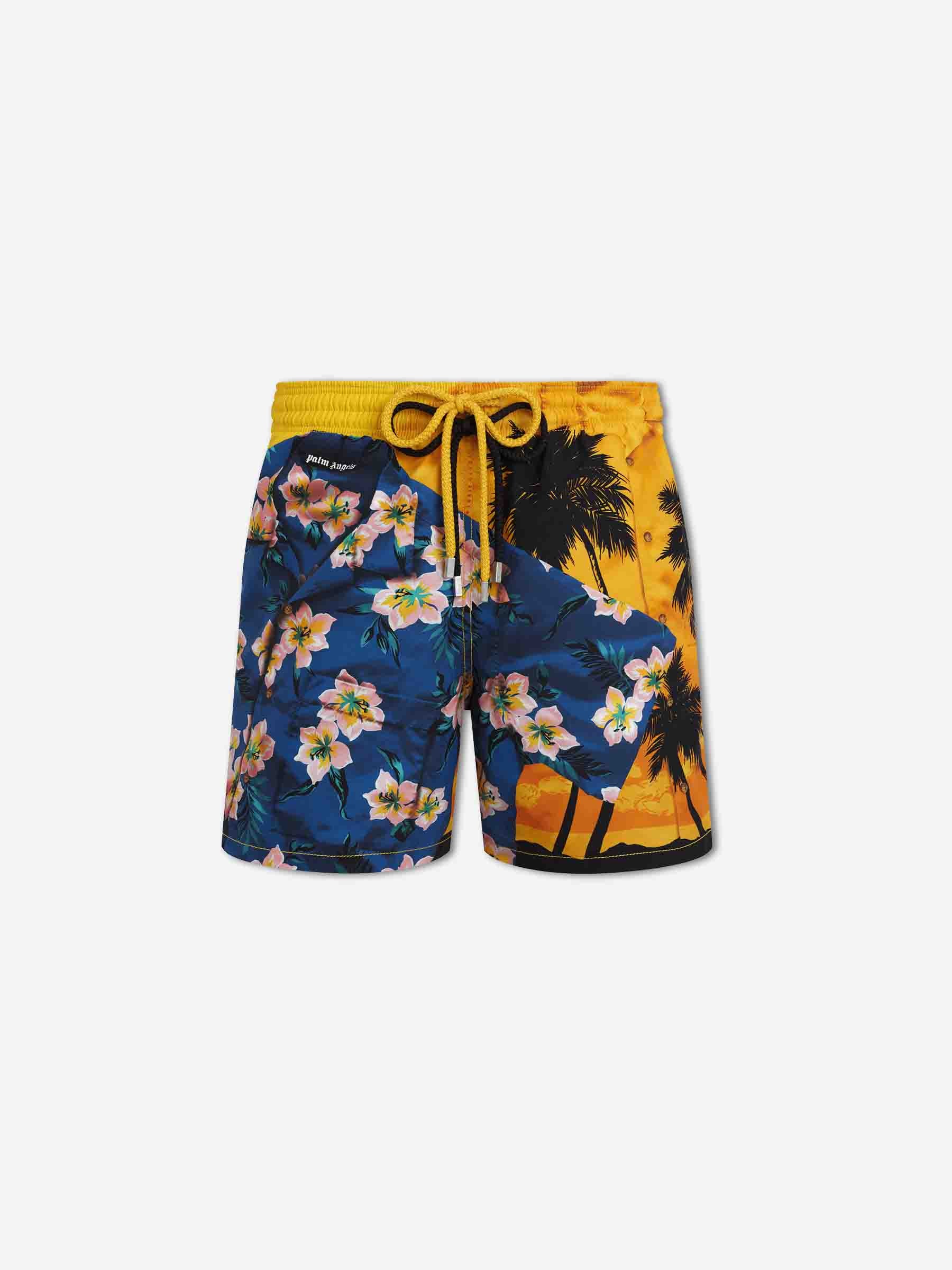 Palm Angels X Vilebrequin Hombre Barcelona Bañador Estampado Tropical color Multicolor sku 561-001390 01 - Foto 1