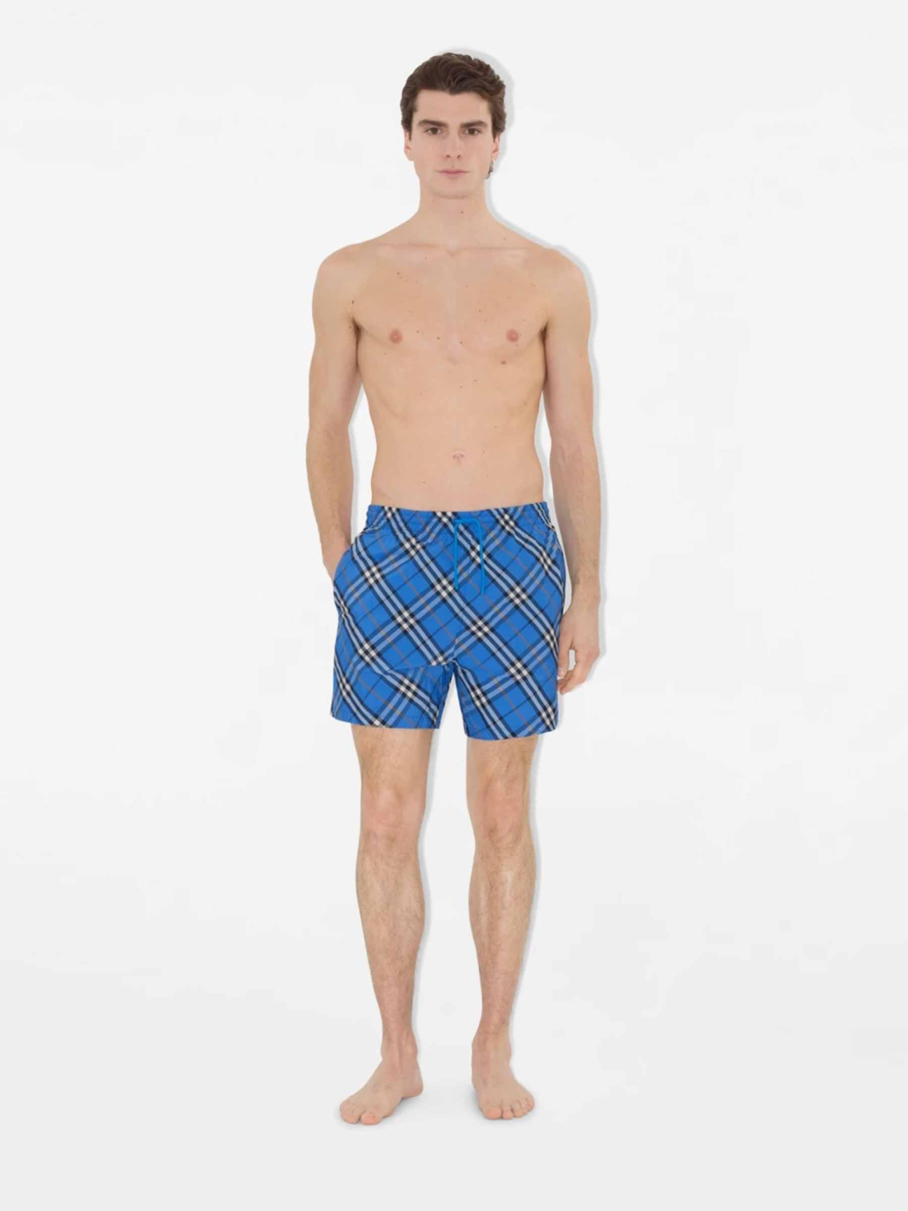 Burberry Hombre Barcelona Bañador Corto Check color Azul sku 561-001394 01 - Foto 1