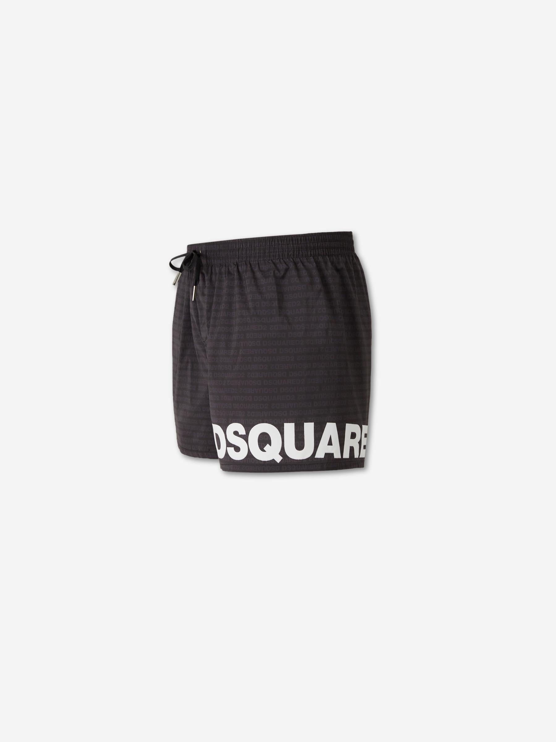 Dsquared2 Hombre Barcelona Bañador Monograma Logo color Blanco Y Negro sku 561-001416 01 - Foto 2