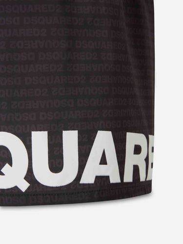 Dsquared2 Hombre Barcelona Bañador Monograma Logo color Blanco Y Negro sku 561-001416 01 - Foto 4