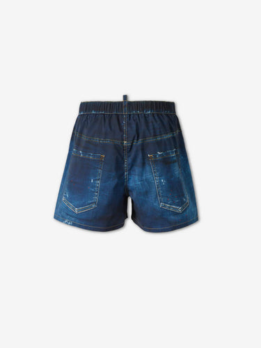 Dsquared2 Hombre Barcelona Bañador Trampantojo Denim color Azul Denim Oscuro sku 561-001418 01 - Foto 2