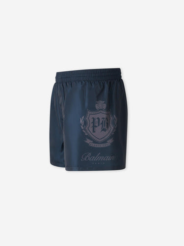 Balmain Hombre Barcelona Bañador Estampado color Azul Noche sku 561-001420 02 - Foto 2
