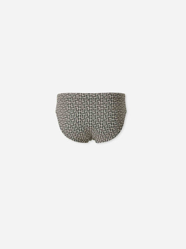Balmain Hombre Barcelona Bañador Slip color Blanco Y Negro sku 561-001422 01 - Foto 2
