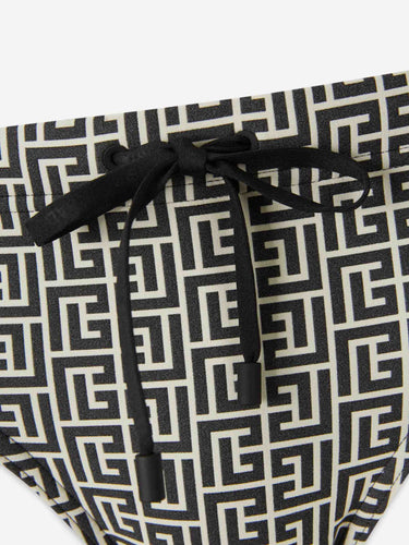 Balmain Hombre Barcelona Bañador Slip color Blanco Y Negro sku 561-001422 01 - Foto 3