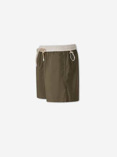 Fedeli Hombre Barcelona Bañador Liso color Verde Militar sku 561-001428 02 - Foto 2