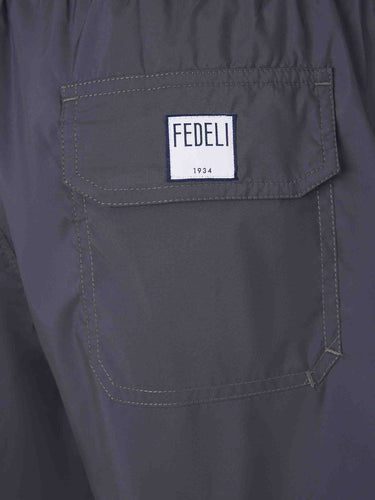 Fedeli Hombre Barcelona Bañador Liso color Ébano sku 561-001446 06 - Foto 4