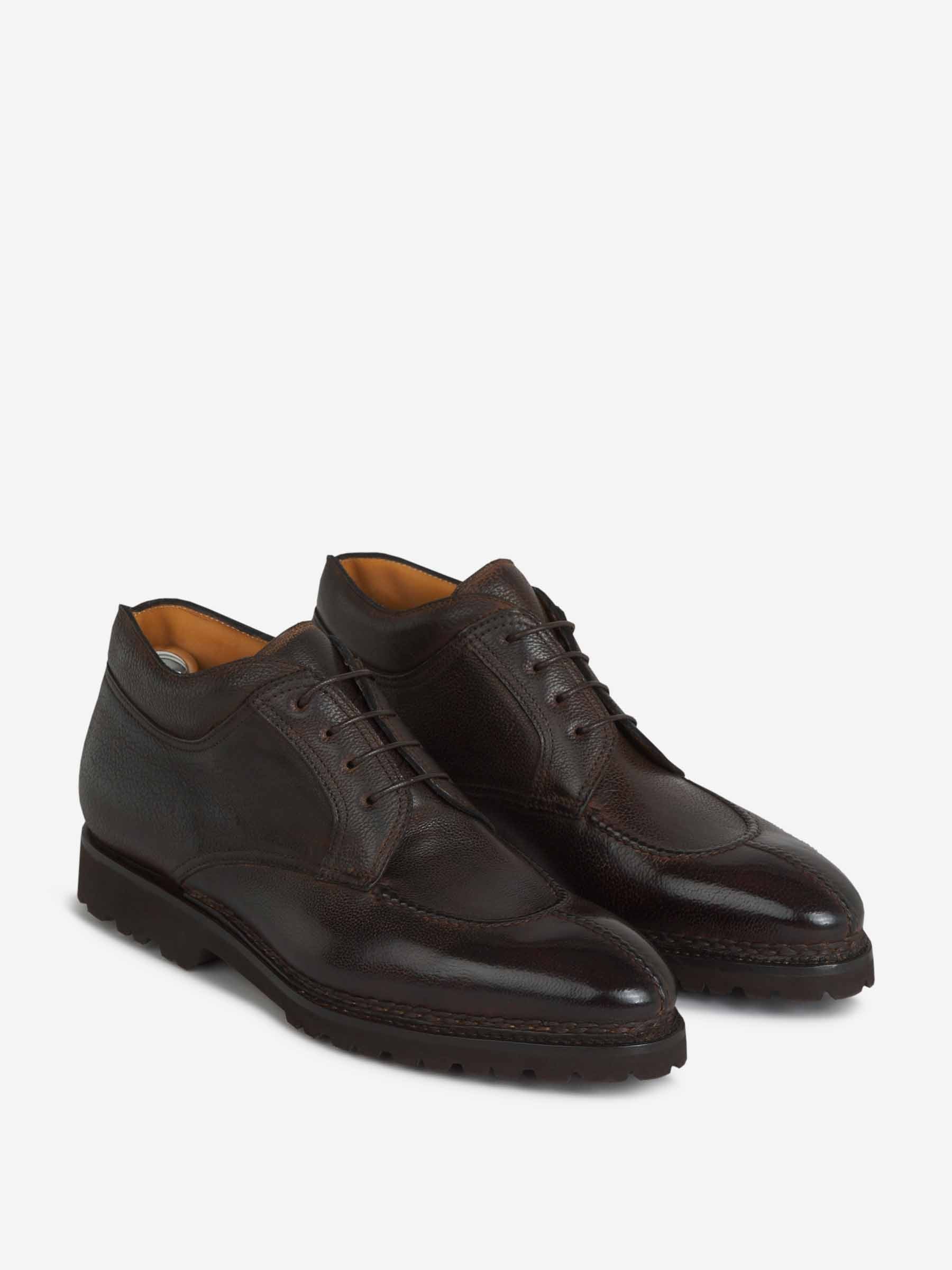 Bontoni Hombre Barcelona Zapatos Magnifico Piel color Marrón Oscuro sku 611-004472 01 - Foto 2