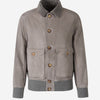 Brunello Cucinelli Hombre Barcelona Cazadora Piel Suave color Gris Piedra sku 511-000618 01 - Foto 1