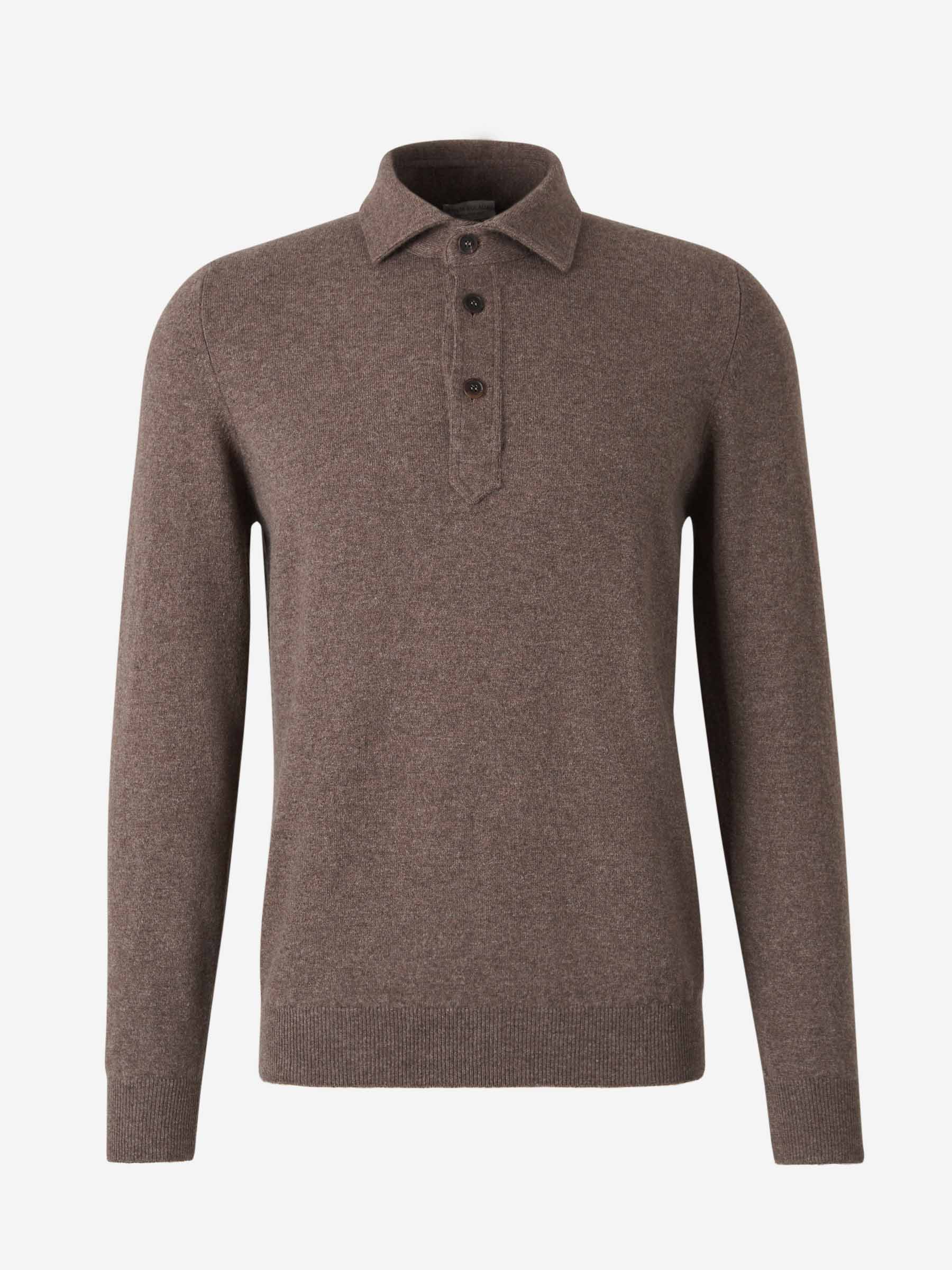 Santa Eulalia Hombre Barcelona Polo Punto Cashmere color Marrón Oscuro sku 551-000359 04 - Foto 1