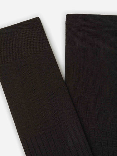 Santa Eulalia Hombre Barcelona Calcetines Largos Canalé color Marrón Oscuro sku 642-000177 02 - Foto 2
