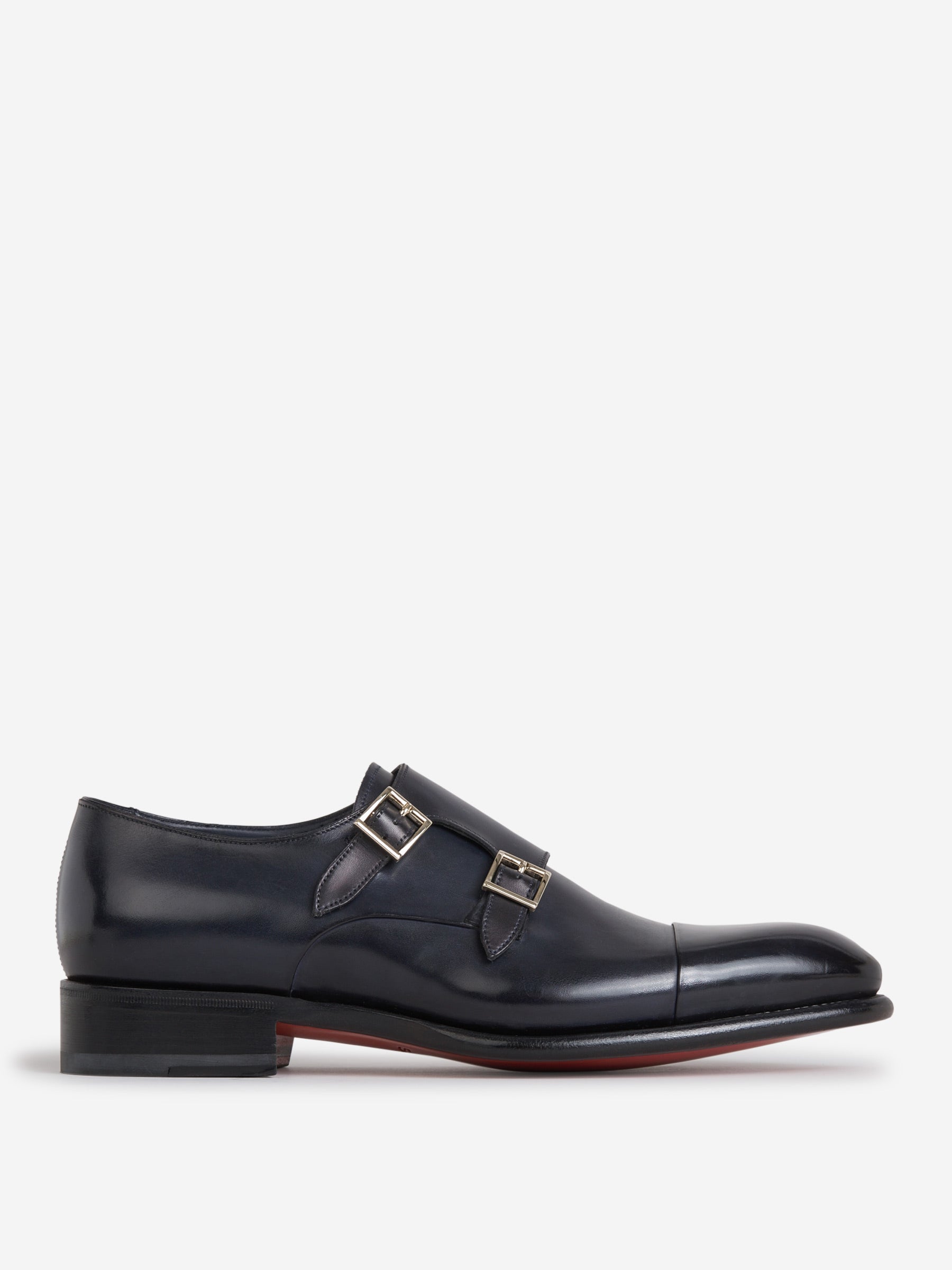 Santoni Hombre Barcelona Zapatos Doble Hebilla color Negro sku 611-003823 01 - Foto 1