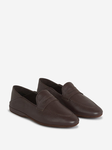 Santa Eulalia Hombre Barcelona Zapatos Piel Granulada color Marrón Oscuro sku 612-000071 01 - Foto 3