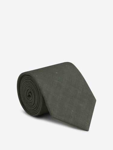 Santa Eulalia Hombre Barcelona Corbata Motivo Jaspeado color Verde Militar sku 601-001624 02 - Foto 1