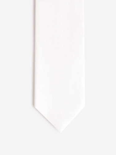 Santa Eulalia Hombre Barcelona Corbata Lisa Seda color Marfil sku 601-001628 01 - Foto 2