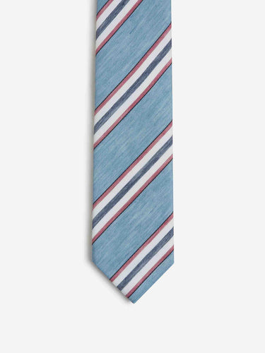 Santa Eulalia Hombre Barcelona Corbata Motivo Rayas color Azul sku 601-001629 01 - Foto 2