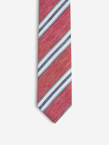 Santa Eulalia Hombre Barcelona Corbata Motivo Rayas color Rojo sku 601-001629 02 - Foto 2