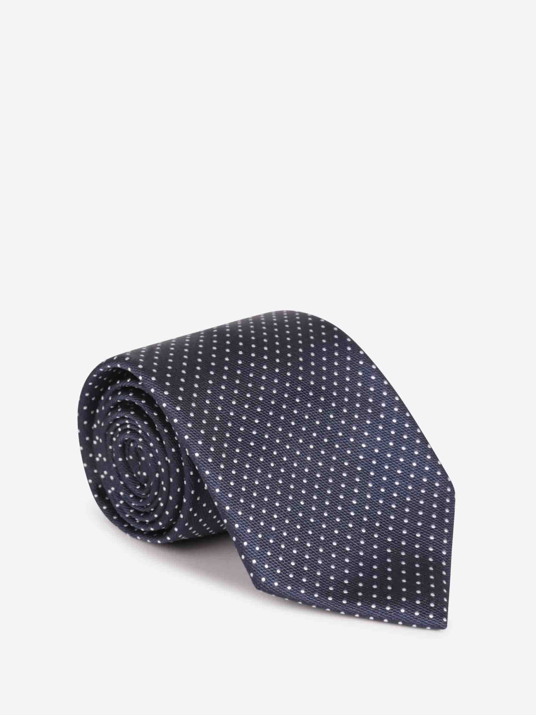 Santa Eulalia Hombre Barcelona Corbata Motivo Lunares color Azul Noche sku 601-001630 01 - Foto 1