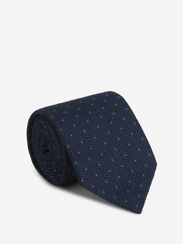 Santa Eulalia Hombre Barcelona Corbata Motivo Lunares color Azul Noche sku 601-001632 02 - Foto 1