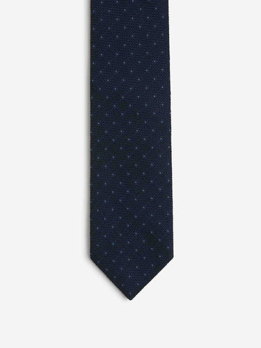 Santa Eulalia Hombre Barcelona Corbata Motivo Lunares color Azul Noche sku 601-001632 02 - Foto 2