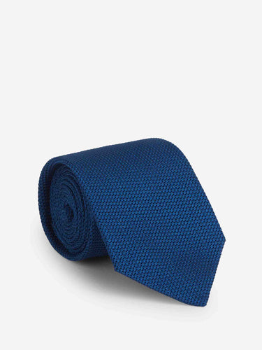 Santa Eulalia Hombre Barcelona Corbata Seda Entrelazada color Azul Marino sku 601-001633 02 - Foto 1