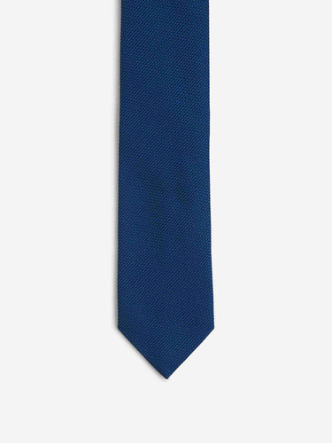 Santa Eulalia Hombre Barcelona Corbata Seda Entrelazada color Azul Marino sku 601-001633 02 - Foto 2