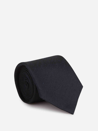 Santa Eulalia Hombre Barcelona Corbata Jaspeada Seda color Azul Noche sku 601-001646 02 - Foto 1