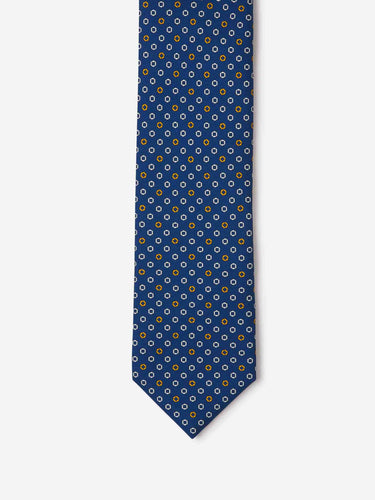Santa Eulalia Hombre Barcelona Corbata Geométrica Seda color Azul Marino sku 601-001674 01 - Foto 2