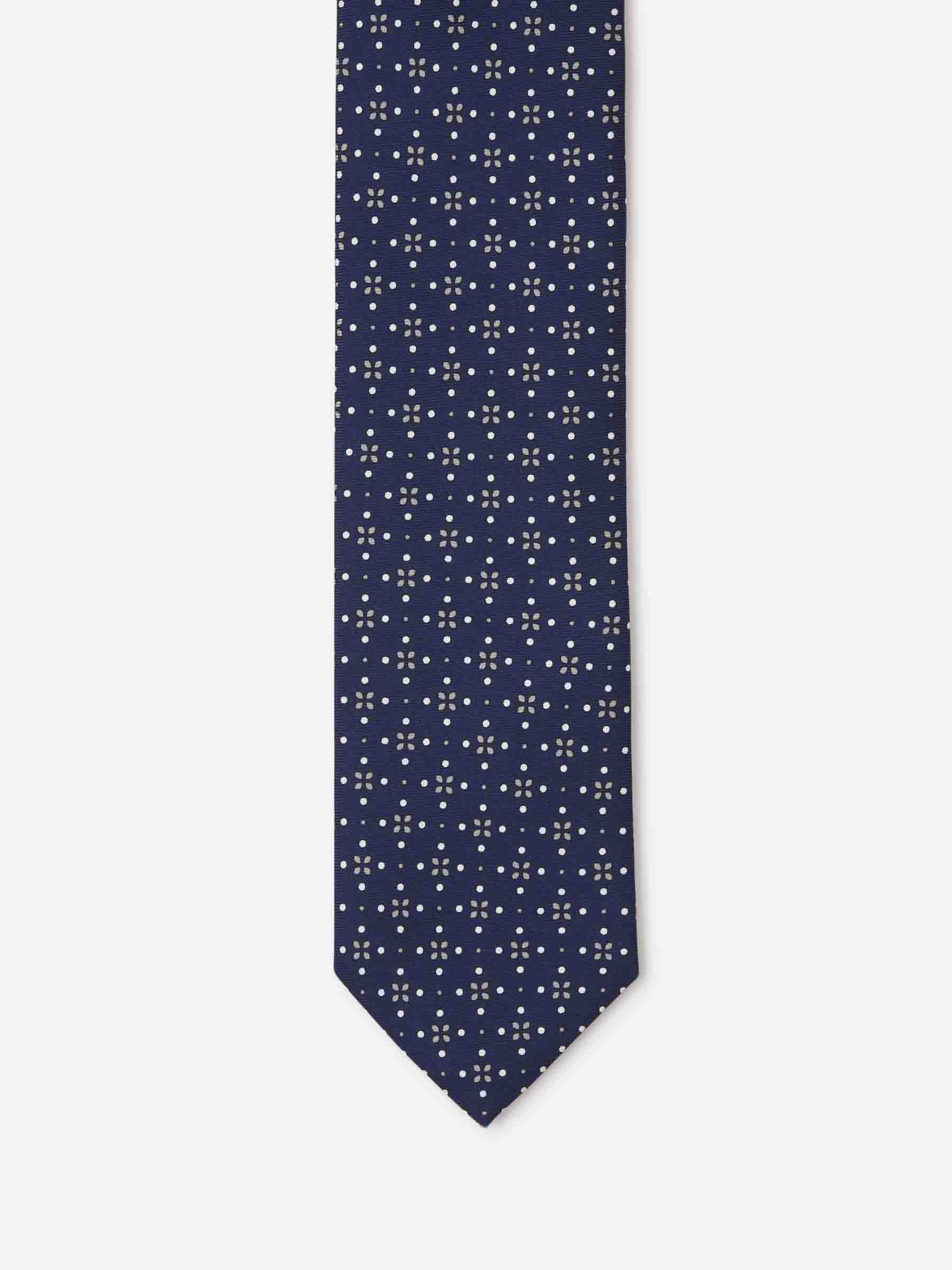 Santa Eulalia Hombre Barcelona Corbata Geométrica Seda color Azul Noche sku 601-001676 01 - Foto 2