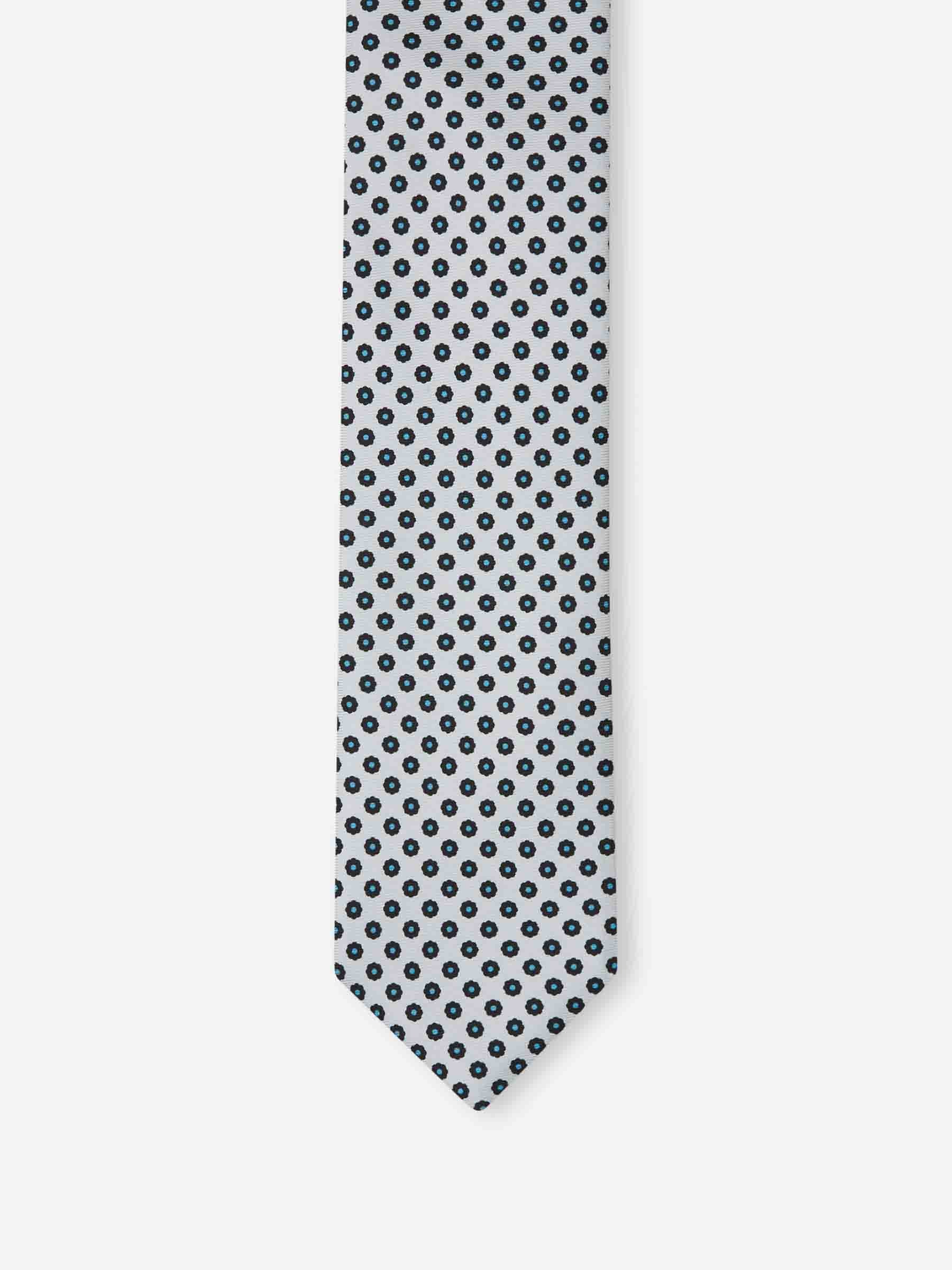 Santa Eulalia Hombre Barcelona Corbata floral Seda color Blanco sku 601-001681 01 - Foto 2