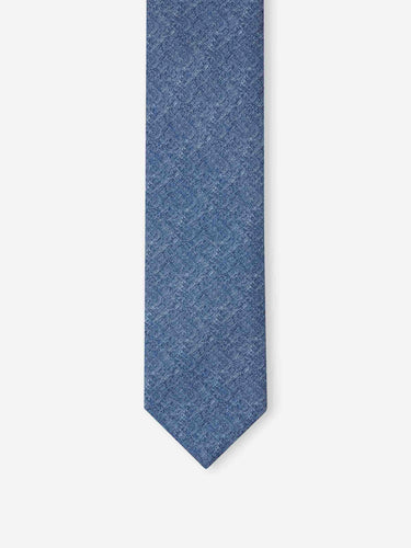 Santa Eulalia Hombre Barcelona Corbata Jaspeada Seda color Azul Marino sku 601-001687 01 - Foto 2
