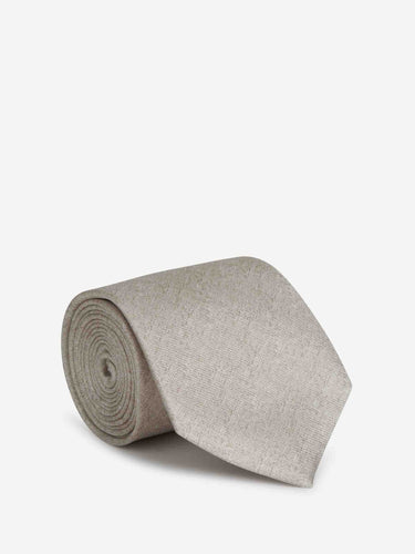 Santa Eulalia Hombre Barcelona Corbata Texturizada Seda color Beige sku 601-001692 01 - Foto 1