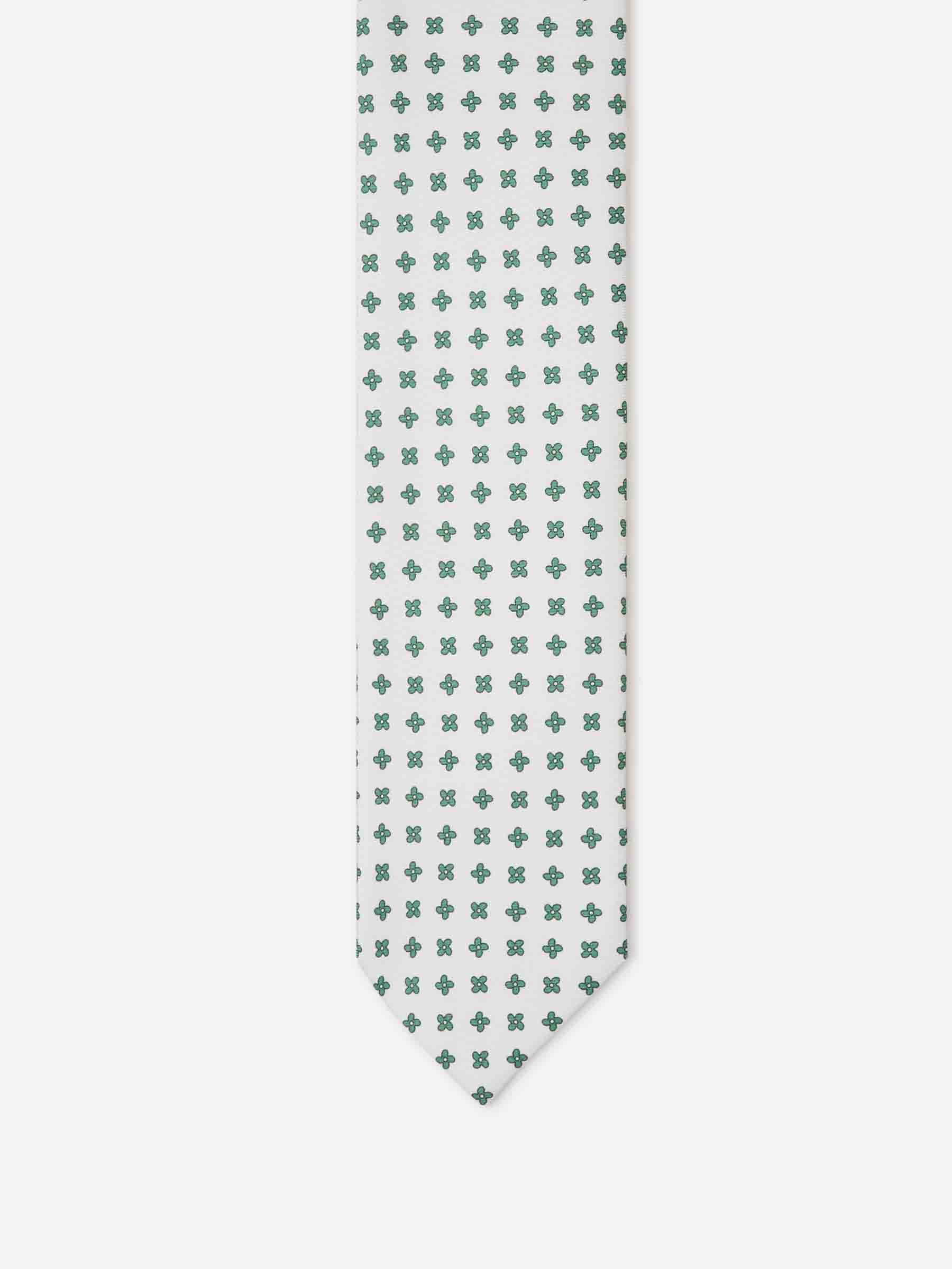 Santa Eulalia Hombre Barcelona Corbata Floral Seda color Blanco sku 601-001698 01 - Foto 2