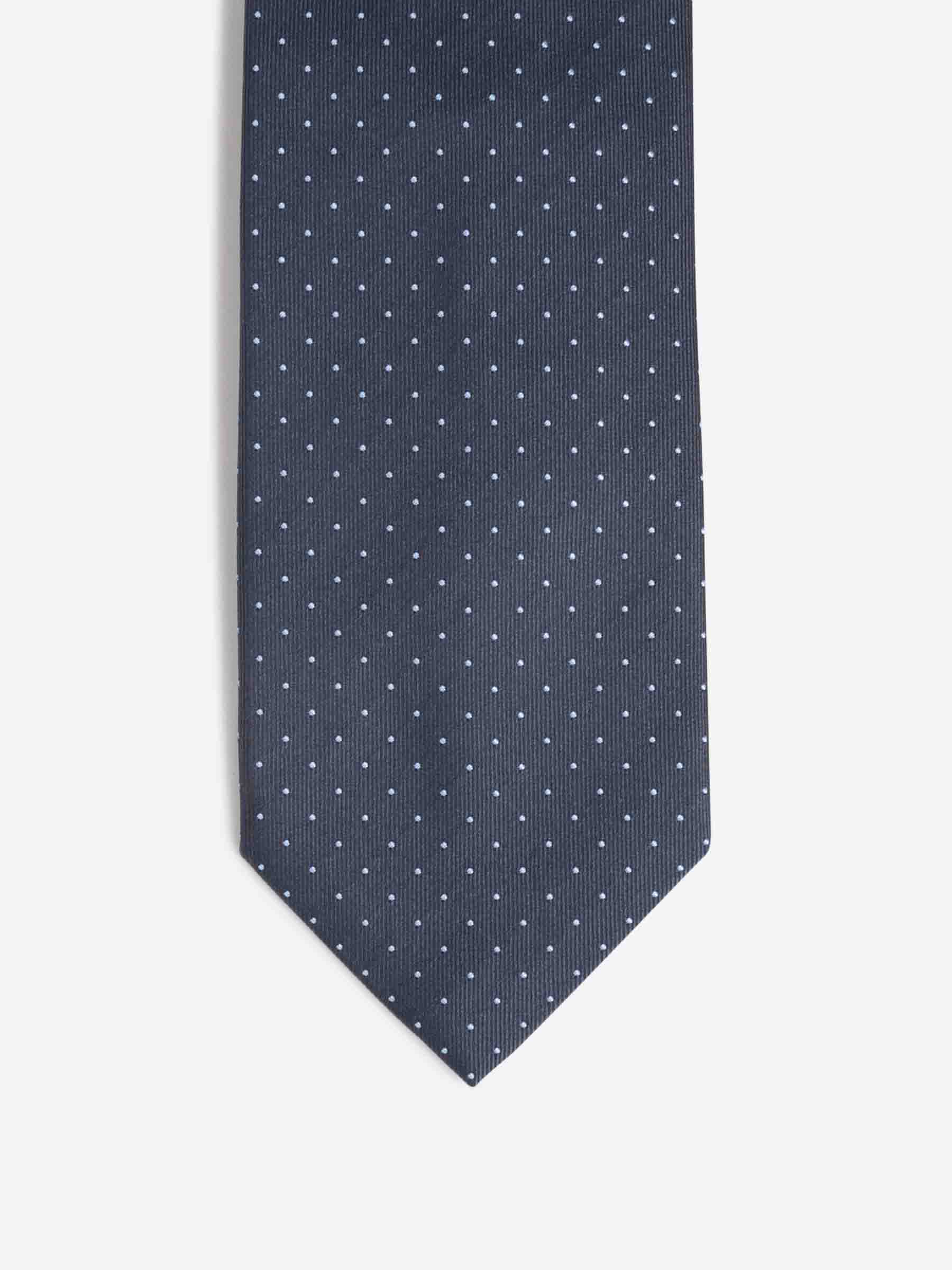 Petronius Hombre Barcelona Corbata Motivo Lunares color Azul Cobalto sku 601-001734 02 - Foto 2