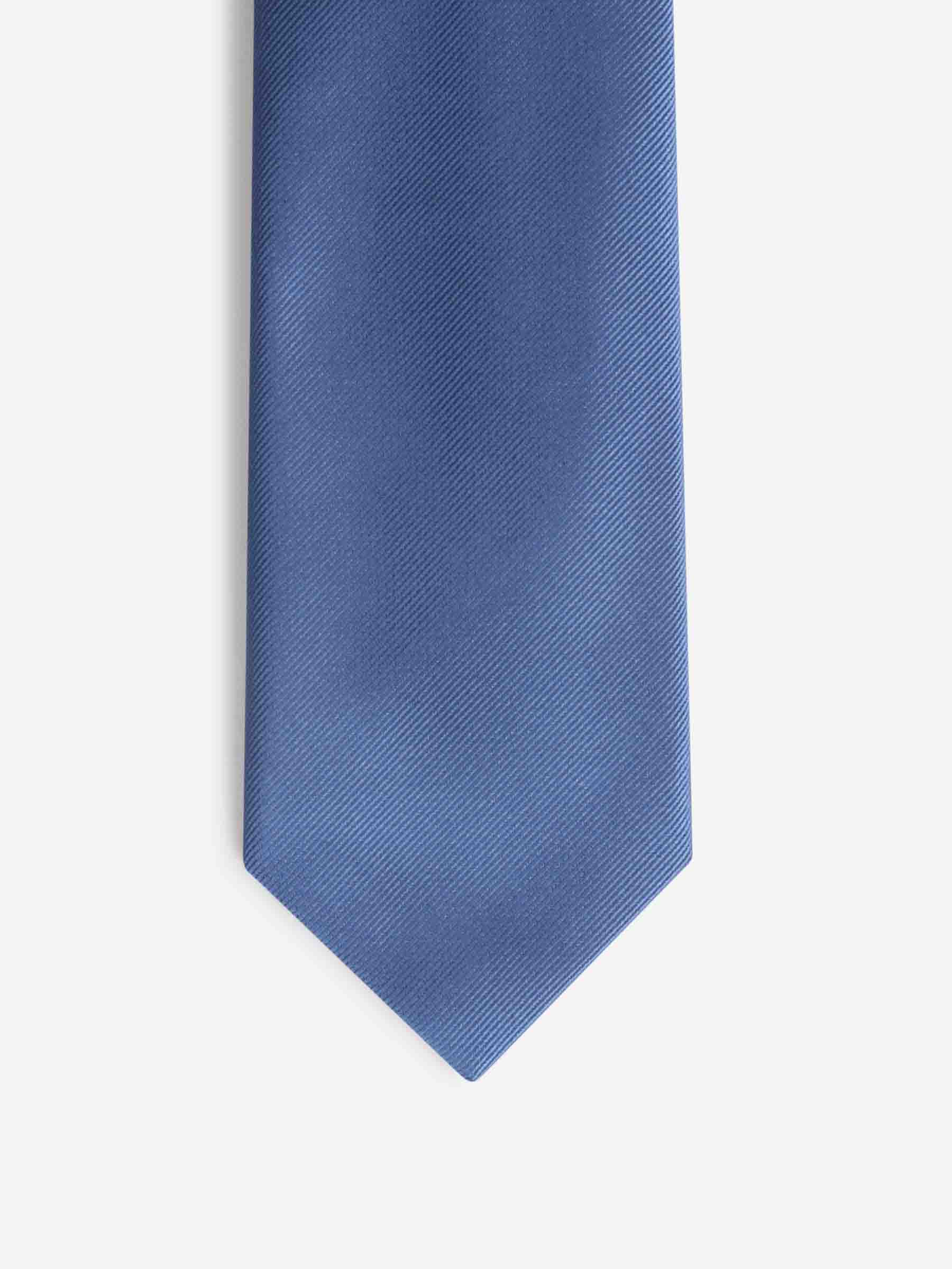 Petronius Hombre Barcelona Corbata Lisa Seda color Azul sku 601-001740 01 - Foto 2