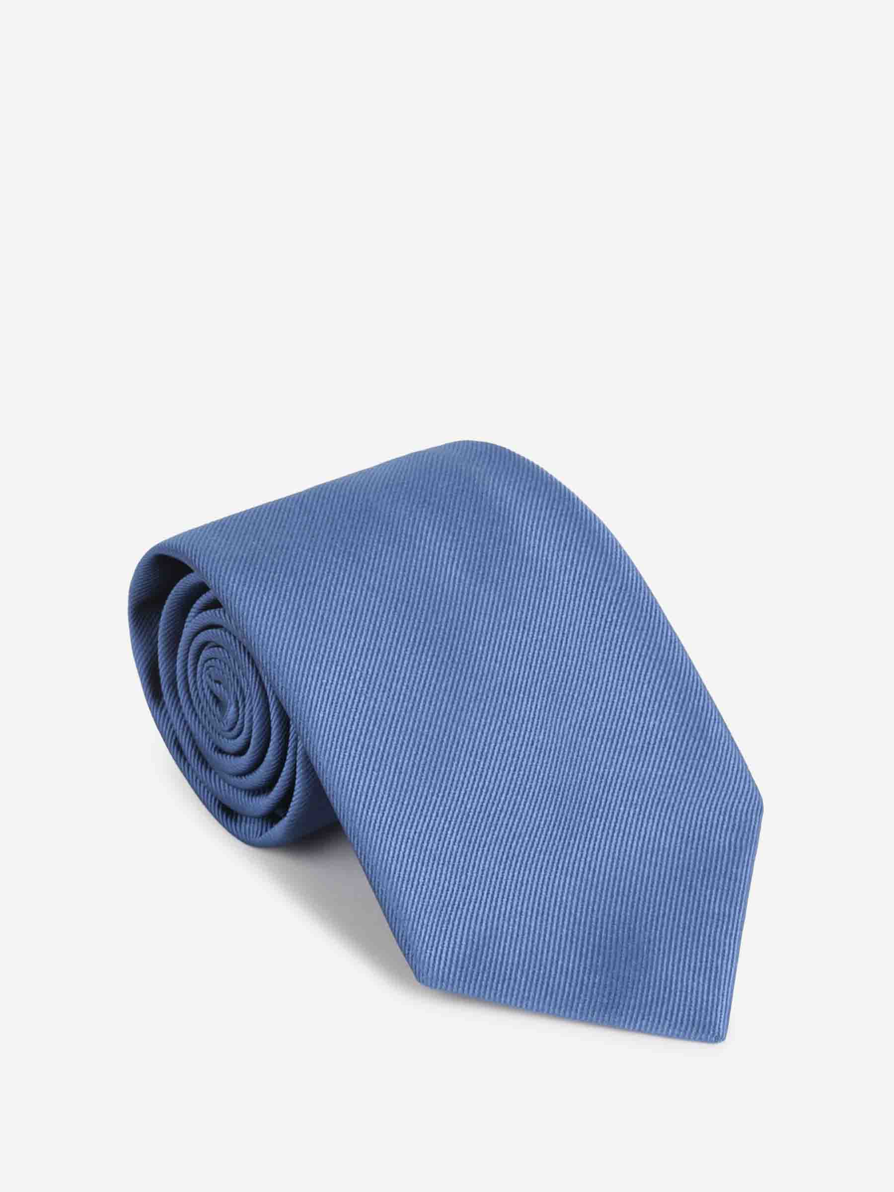 Petronius Hombre Barcelona Corbata Lisa Seda color Azul sku 601-001740 01 - Foto 1