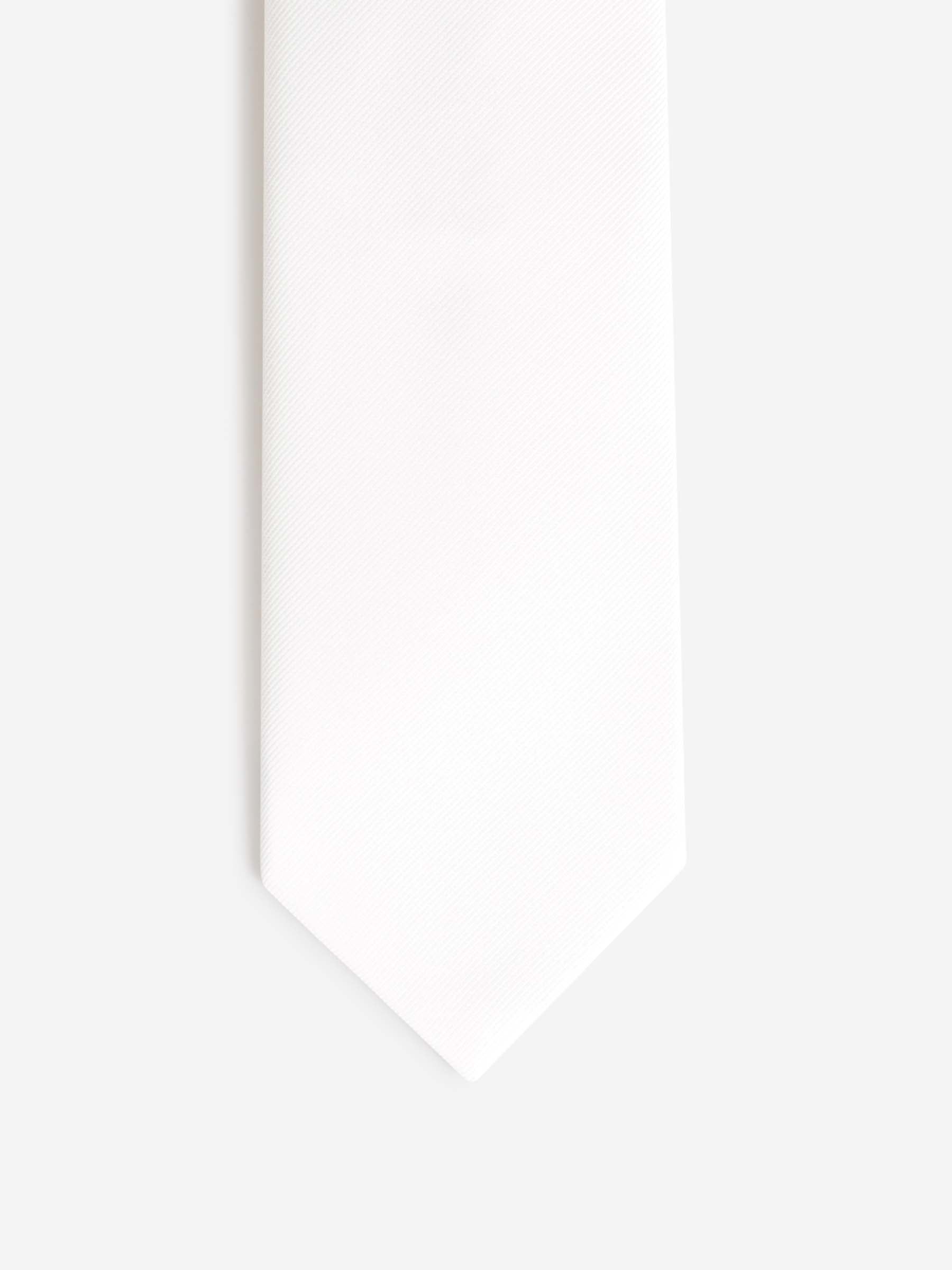 Petronius Hombre Barcelona Corbata Lisa Seda color Blanco sku 601-001744 01 - Foto 2