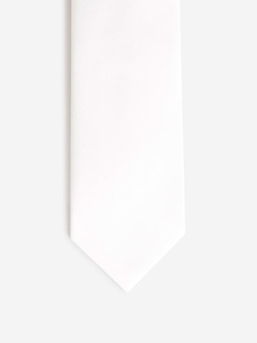 Petronius Hombre Barcelona Corbata Lisa Seda color Blanco sku 601-001744 01 - Foto 2