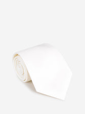 Petronius Hombre Barcelona Corbata Lisa Seda color Blanco sku 601-001744 01 - Foto 1