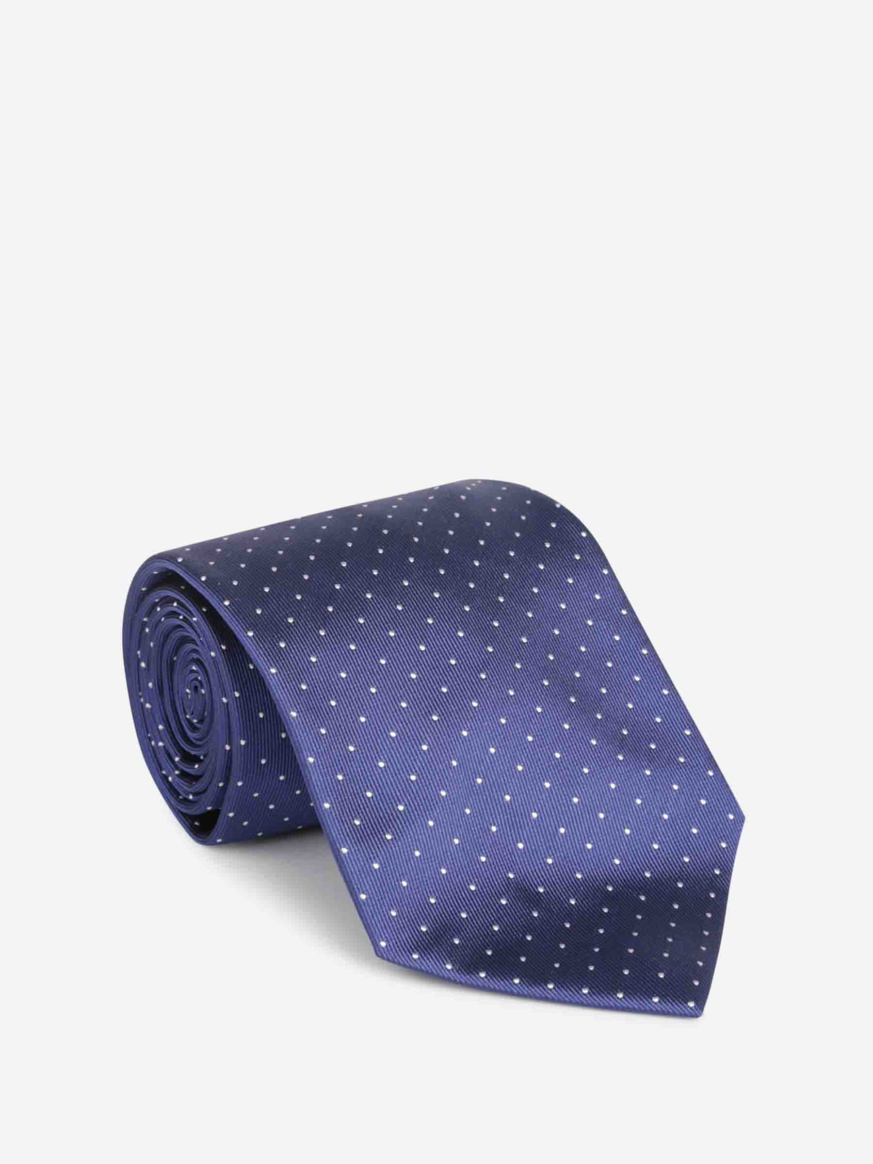 Petronius Hombre Barcelona Corbata Motivo Lunares color Azul Cobalto sku 601-001745 01 - Foto 1