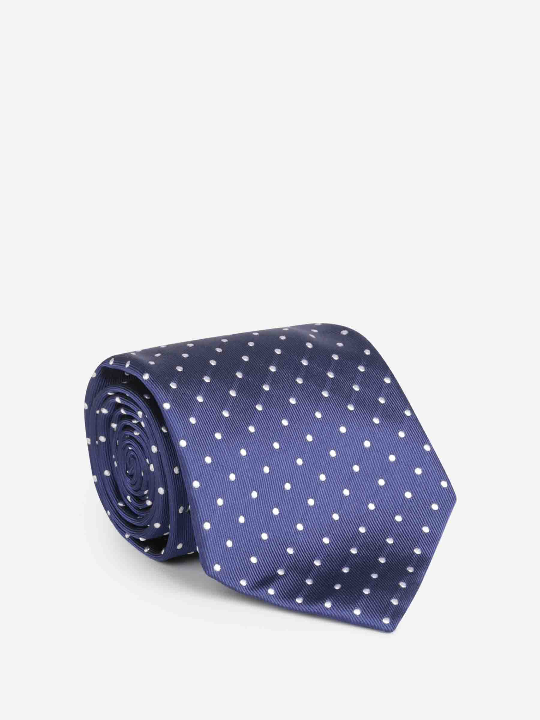 Petronius Hombre Barcelona Corbata Motivo Lunares color Azul Cobalto sku 601-001756 01 - Foto 1
