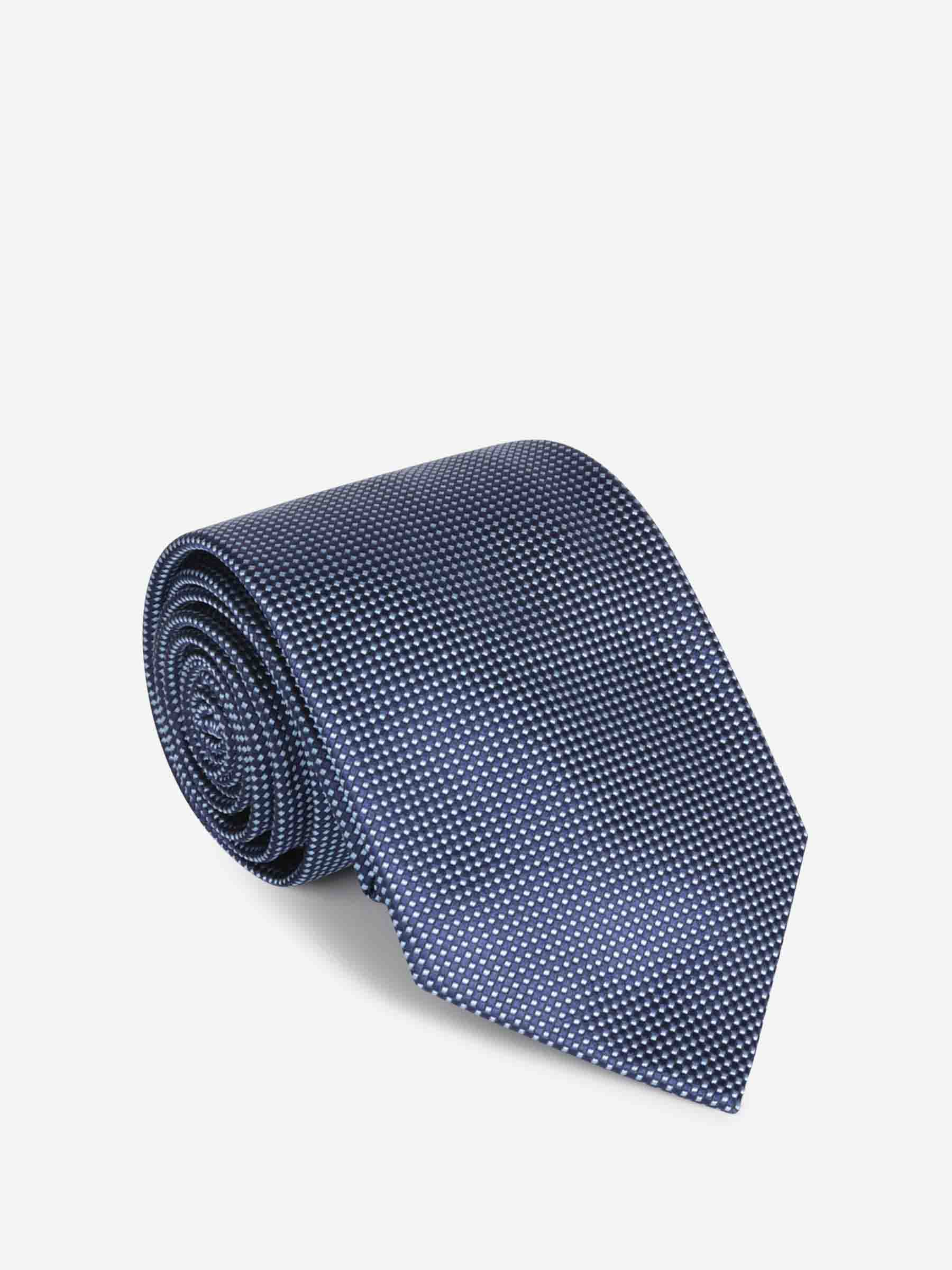 Petronius Hombre Barcelona Corbata Texturizada Seda color Azul Marino sku 601-001757 01 - Foto 1