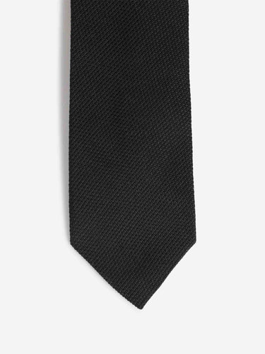 Santa Eulalia Hombre Barcelona Corbata Seda Entrelazada color Negro sku 601-001766 01 - Foto 2